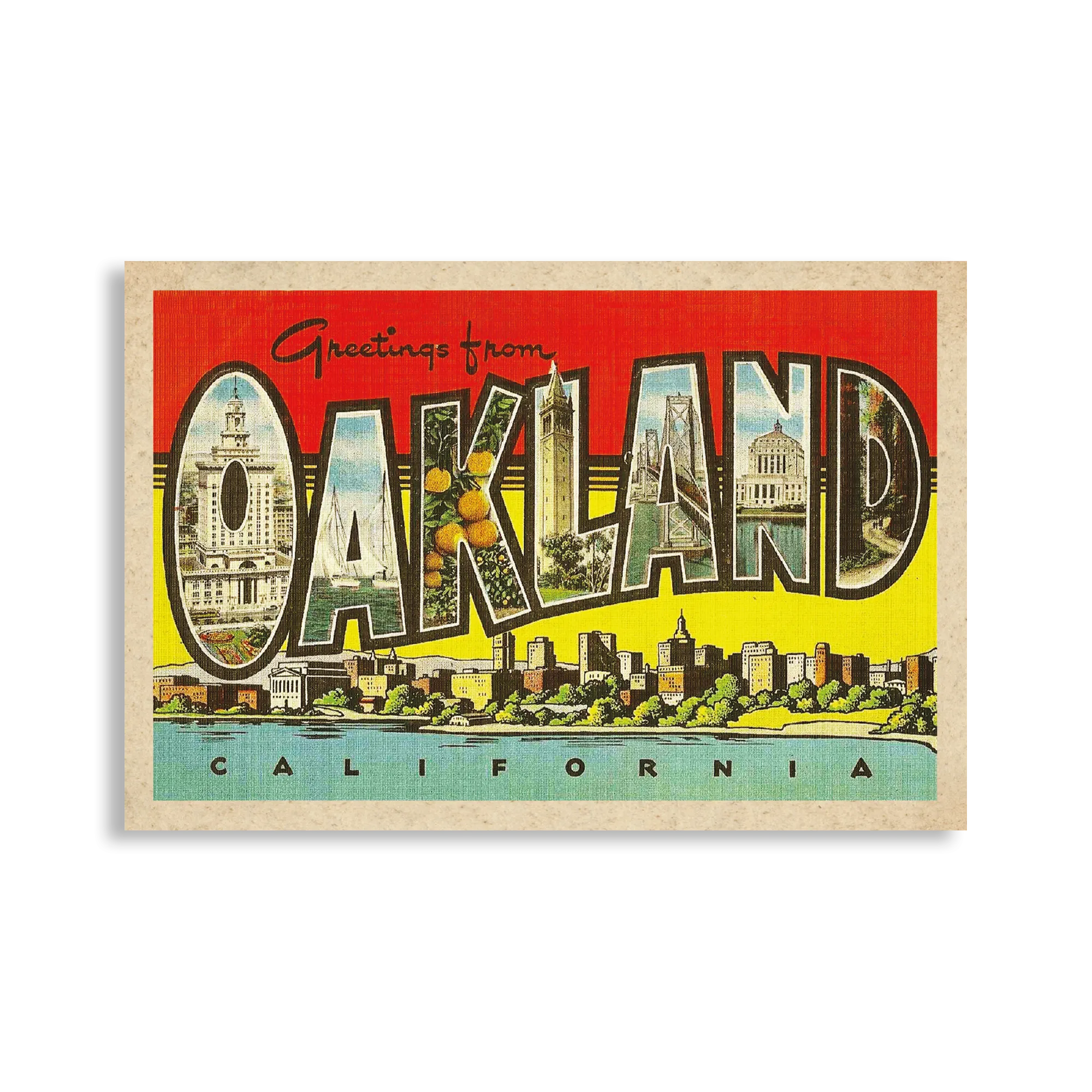 Greetings from Oakland Postcard