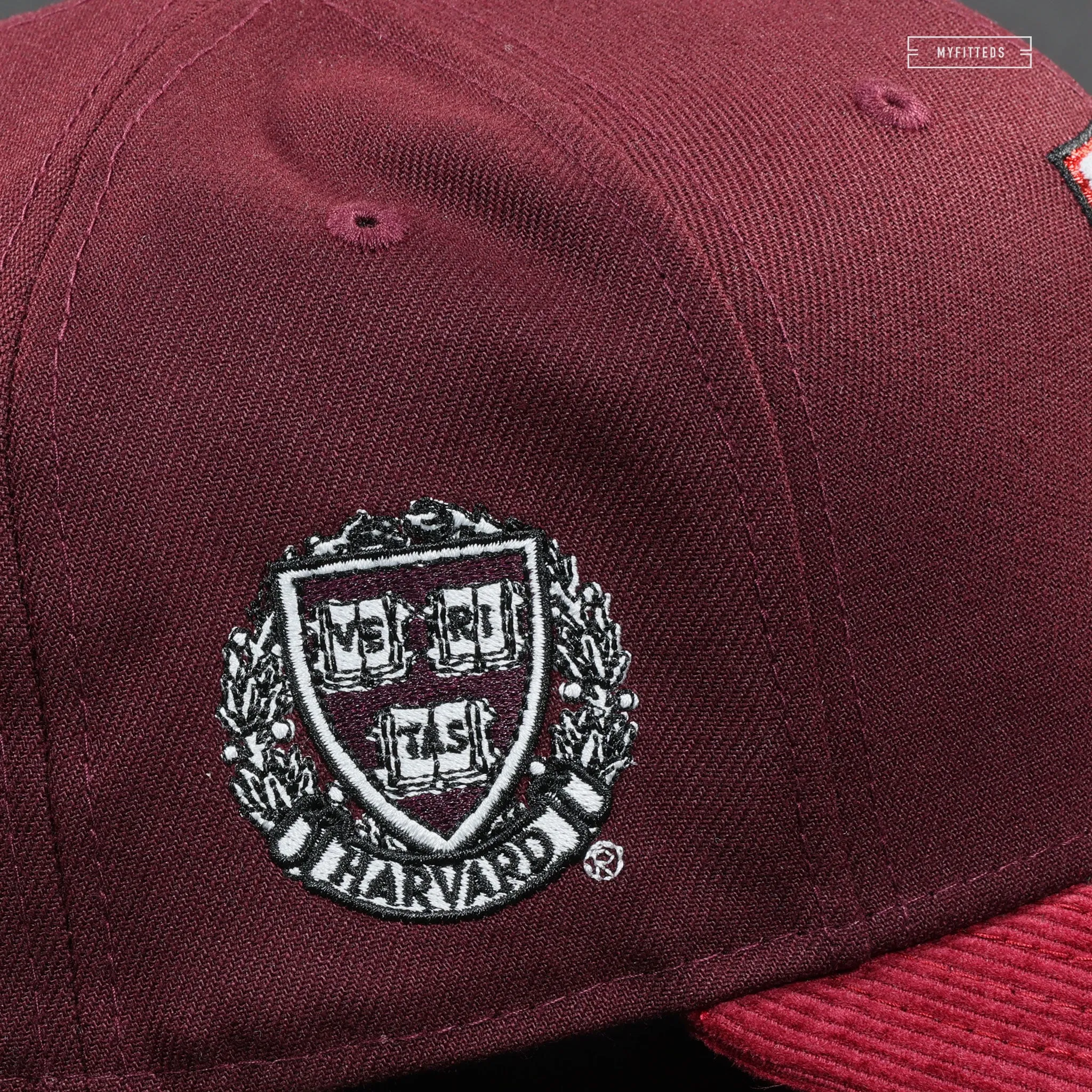 HARVARD UNIVERSITY HARVARD CRIMSON VERITAS SIDE PATCH NEW ERA FITTED CAP