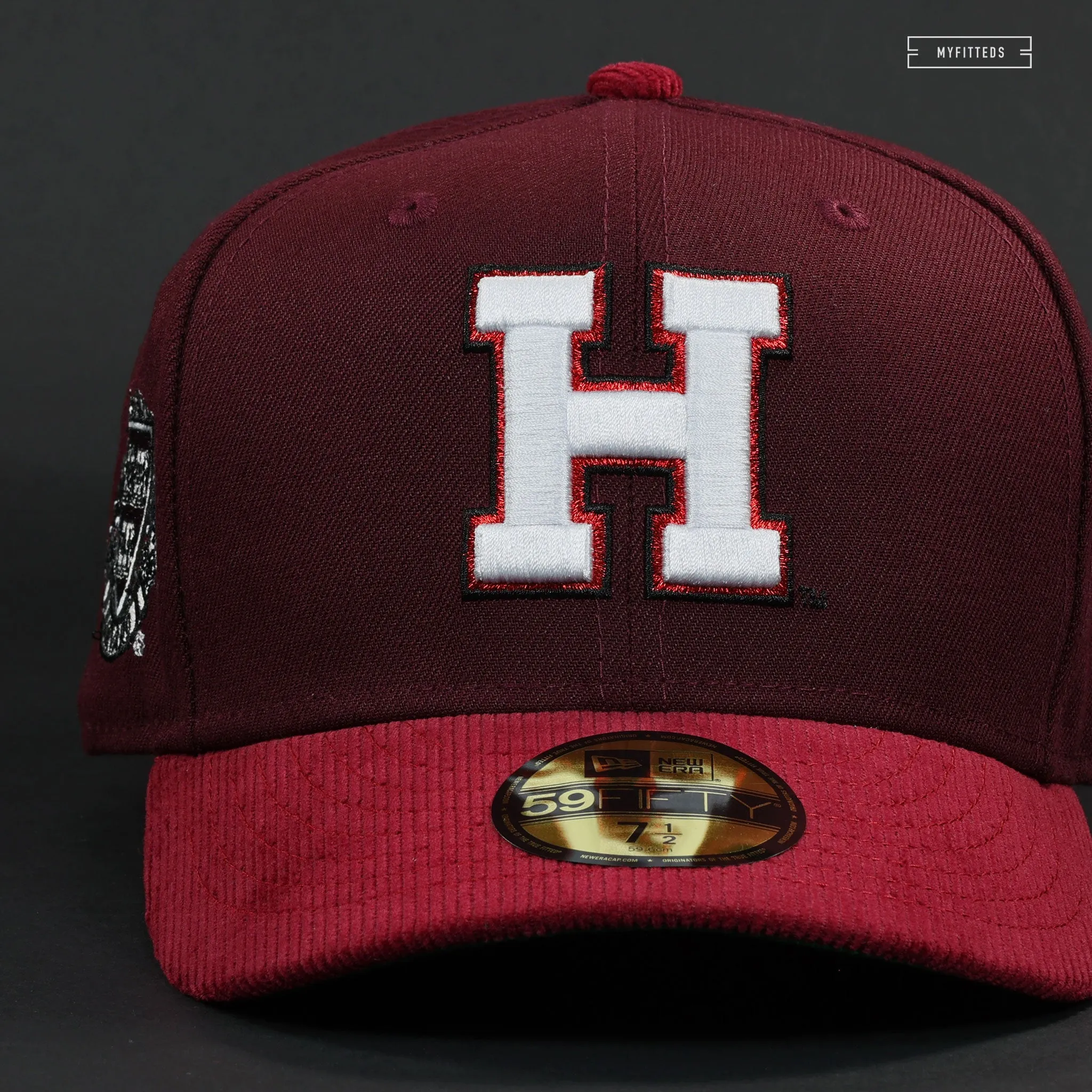 HARVARD UNIVERSITY HARVARD CRIMSON VERITAS SIDE PATCH NEW ERA FITTED CAP