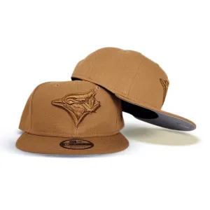 Khaki Toronto Blue Jays Gray Bottom New Era 9Fifty Snapback