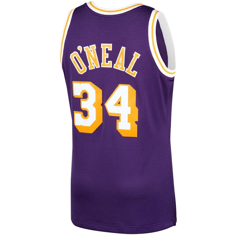 Los Angeles Lakers 1996-97 Shaquille O'Neal Mitchell & Ness Purple Swingman Jersey