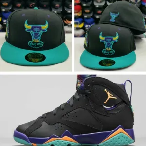 Matching New Era Chicago Bulls 59Fifty fitted hat for Jordan 7 Lola Bunny