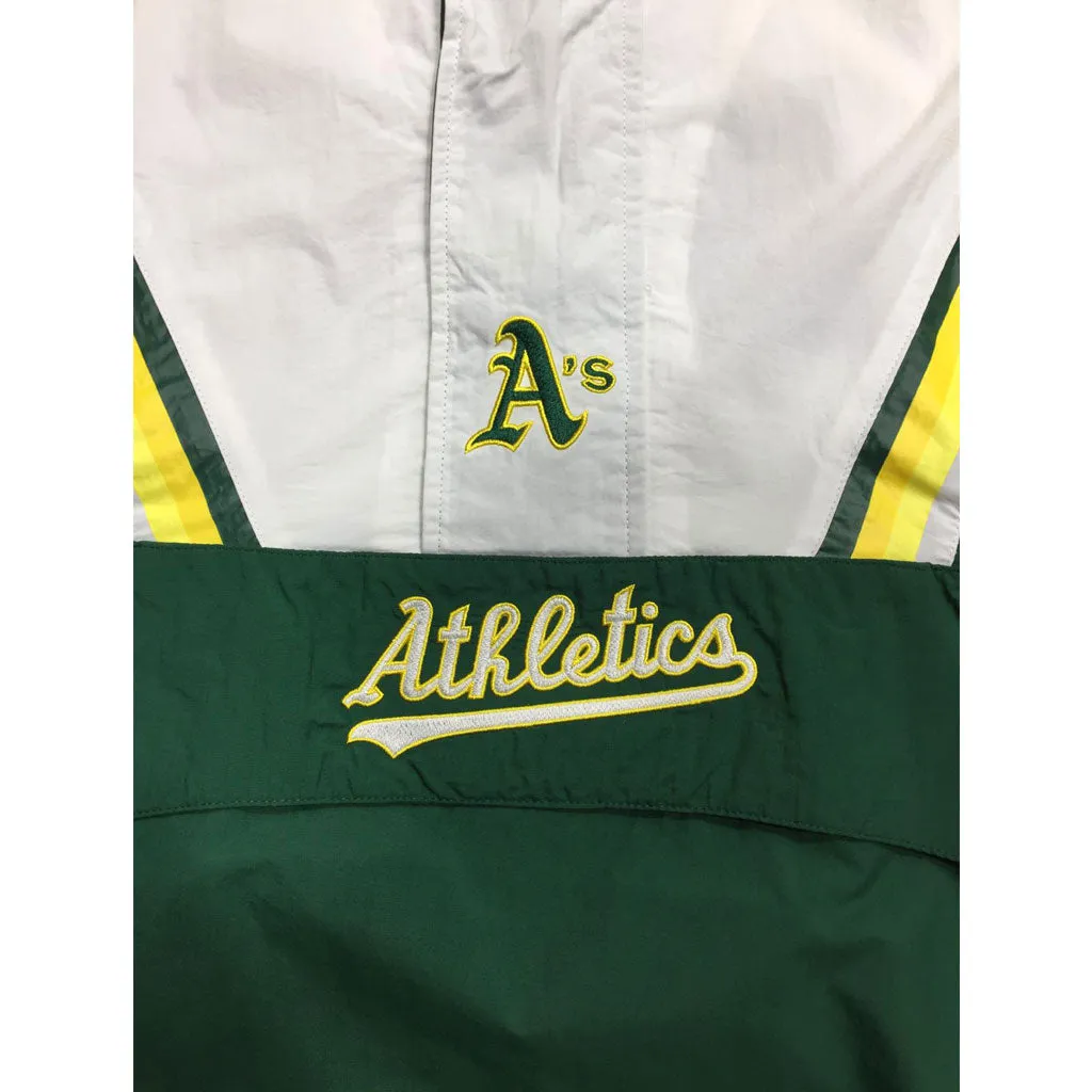 Mitchell & Ness Half Zip Anorak MLB Oakland Athletics A's Windbeaker Jacket