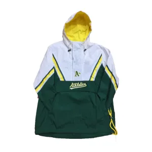 Mitchell & Ness Half Zip Anorak MLB Oakland Athletics A's Windbeaker Jacket