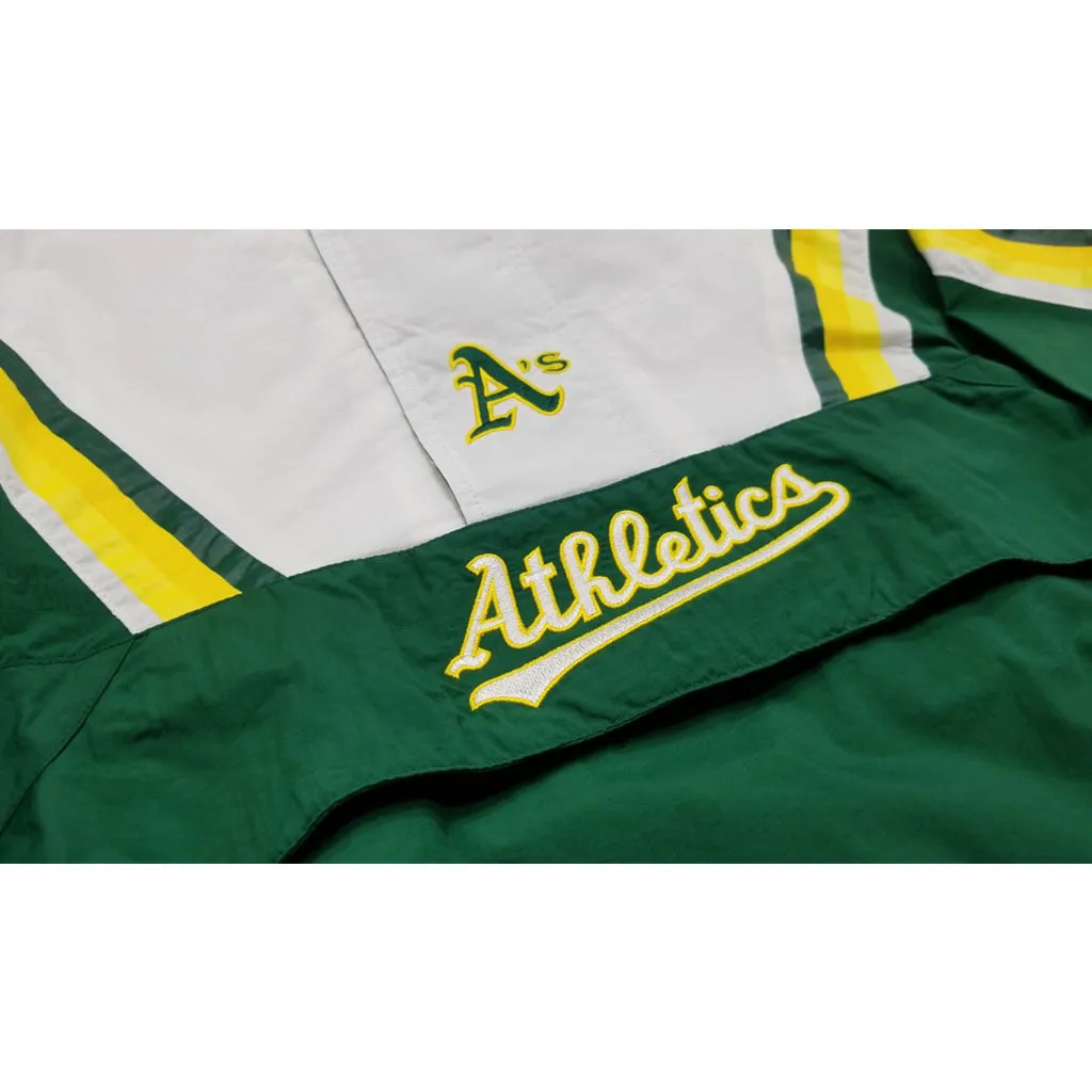 Mitchell & Ness Half Zip Anorak MLB Oakland Athletics A's Windbeaker Jacket