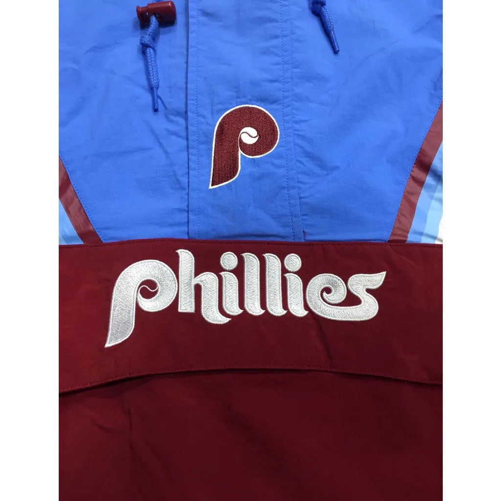 Mitchell & Ness Half Zip Anorak MLB Philadelphia Phillies Windbeaker Jacket