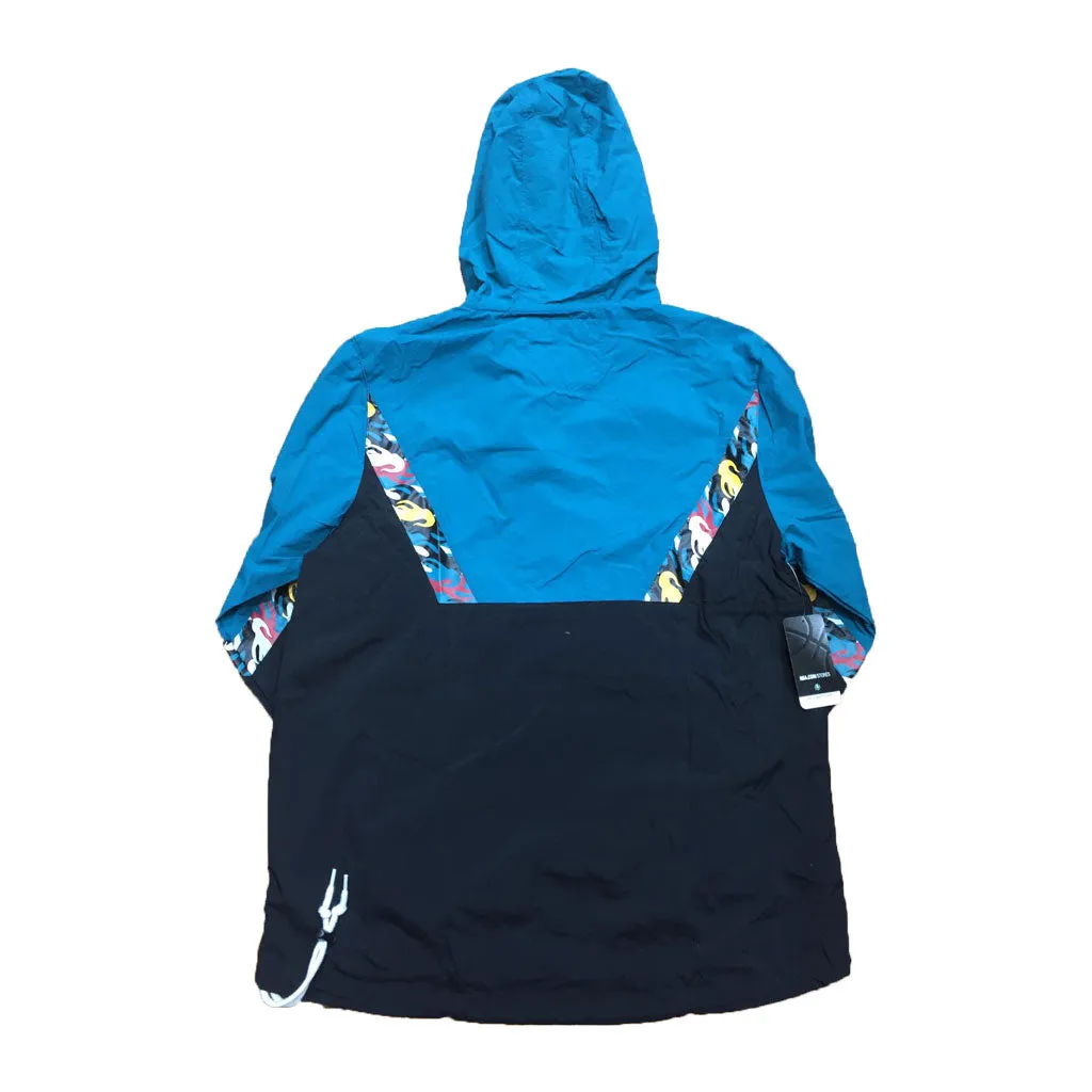 Mitchell & Ness Half Zip Anorak NBA Black Detroit Pistons Windbeaker Jacket