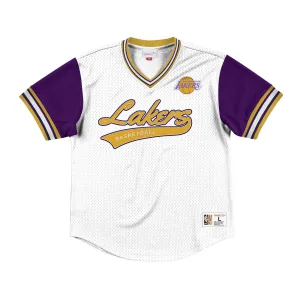 Mitchell & Ness Top Prospect Mesh V-Neck Los Angeles Lakers Jersey
