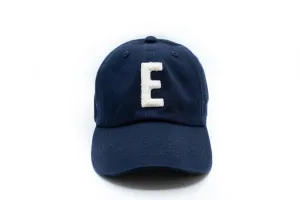 Navy Blue Hat   White Terry Letter