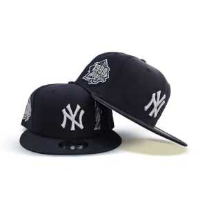Navy Blue New York Yankees Statue of Liberty Gray Bottom 1999 World Series Side Patch New Era 9Fifty Snapback