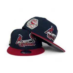 Navy Blue St. Louis Cardinals Red Visor Gray Bottom 1931 World Series Side Patch New Era 9Fifty Snapback