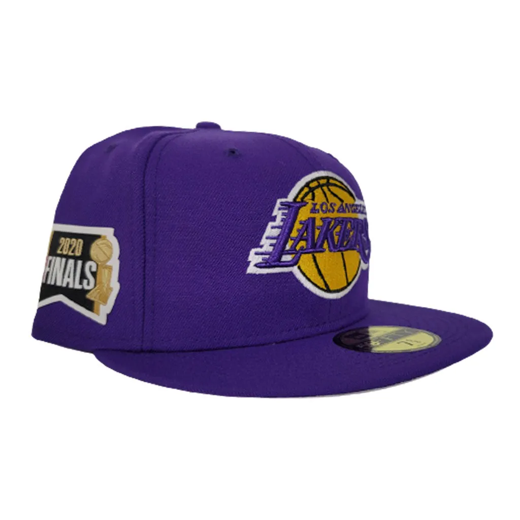 NEW ERA LOS ANGELES LAKERS NBA FINALS SIDE PATCH PURPLE 59FIFTY FITTED
