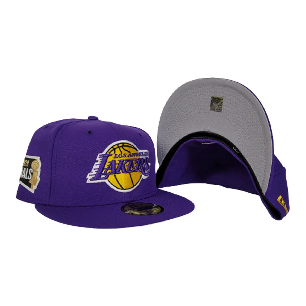 NEW ERA LOS ANGELES LAKERS NBA FINALS SIDE PATCH PURPLE 59FIFTY FITTED