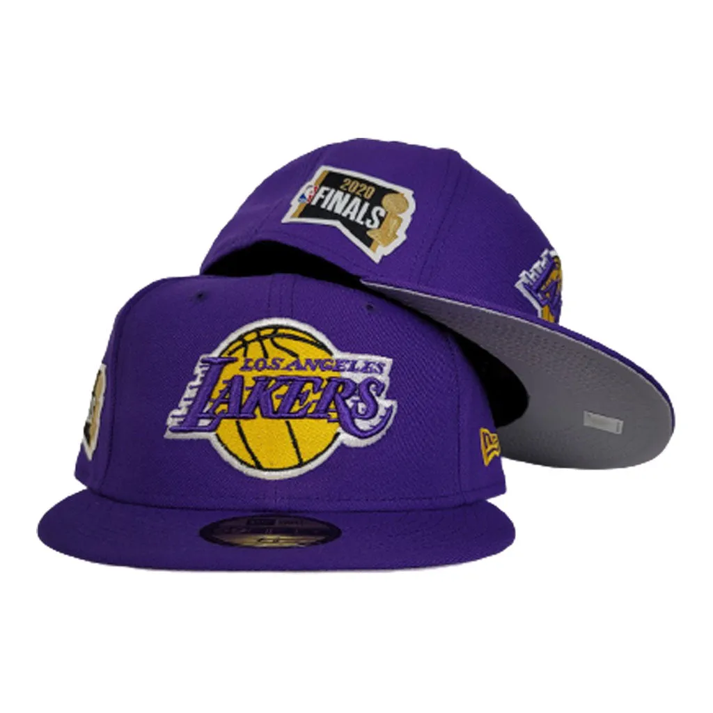NEW ERA LOS ANGELES LAKERS NBA FINALS SIDE PATCH PURPLE 59FIFTY FITTED