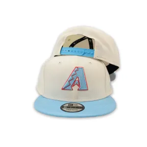 Off White Arizona Diamondbacks Sky Blue Visor Gray Bottom Color Pack New Era 9Fifty Snapback