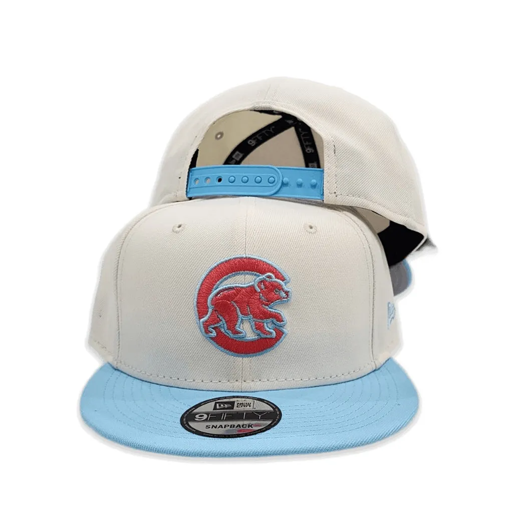 Off White Chicago Cubs Sky Blue Visor Gray Bottom Color Pack New Era 9Fifty Snapback