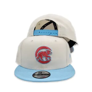 Off White Chicago Cubs Sky Blue Visor Gray Bottom Color Pack New Era 9Fifty Snapback