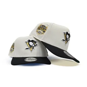 Off White Pittsburgh Penguin Black Curved Brim Green Bottom 2014 Stadium Series Side Patch New Era 9Forty A-Frame Snapback