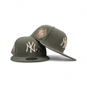 Olive Green New York Yankees Rose Logo Gray Bottom 1949 World Series Side Patch New Era 9Fifty Snapback