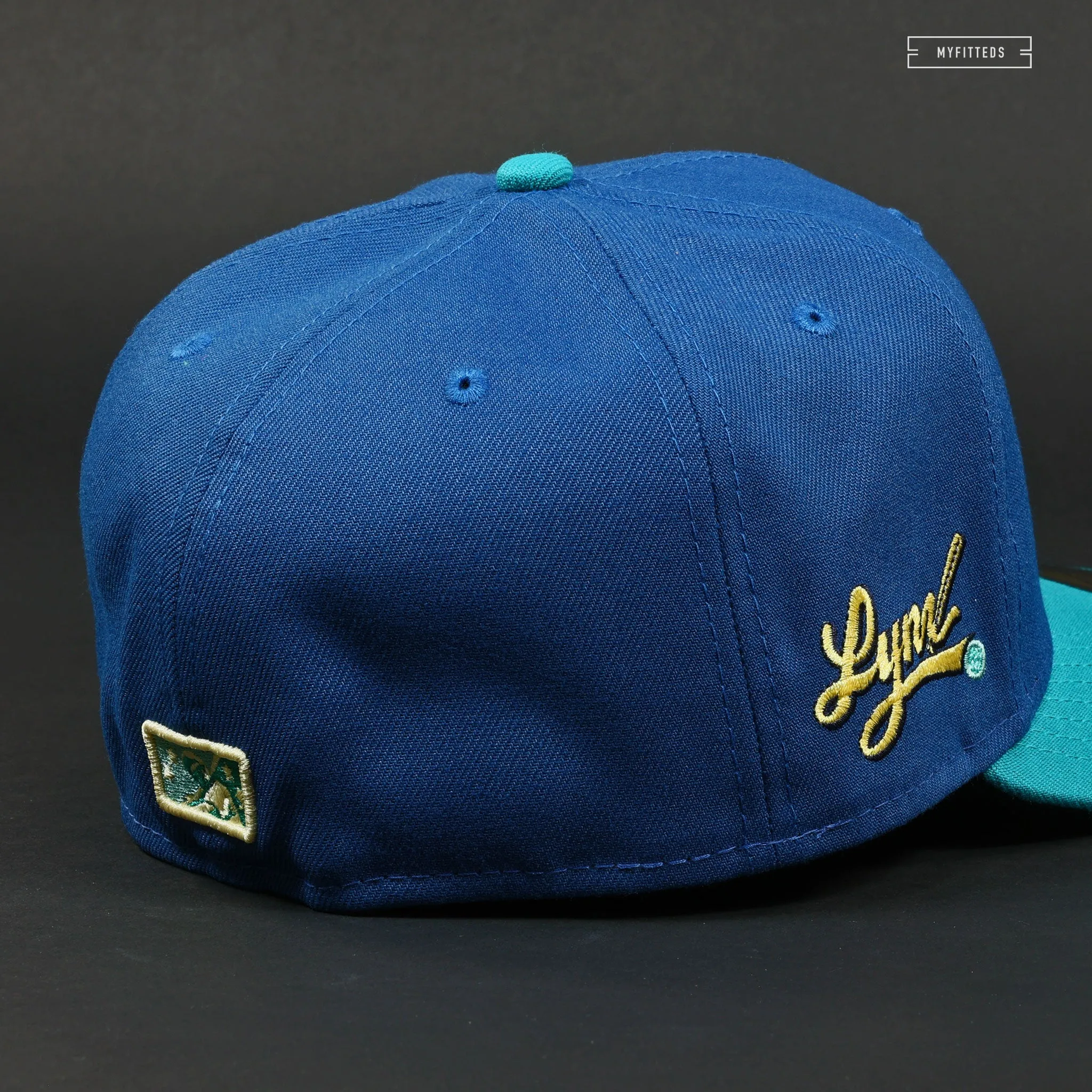 OTTAWA LYNX SEASHORE SLATE CALYPSO GREEN NEW ERA FITTED CAP