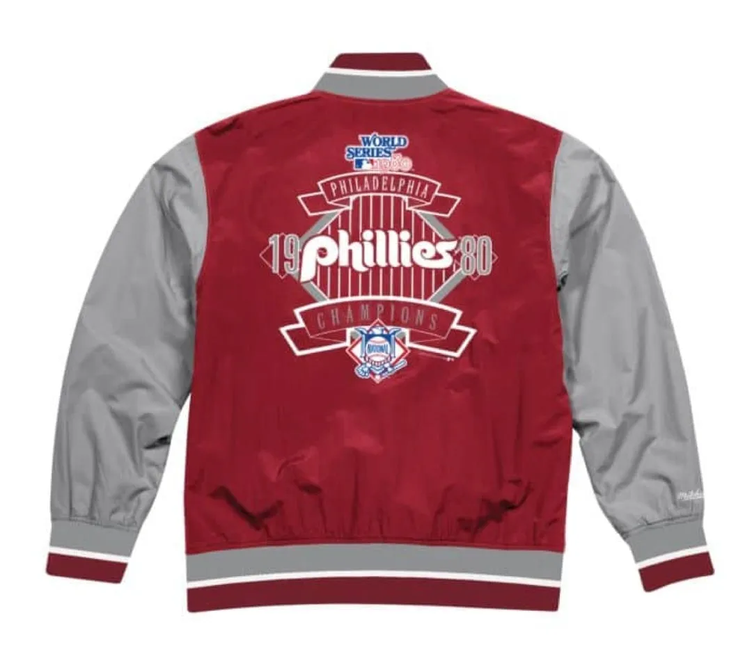 Philadelphia Phillies Mitchell & Ness Men's MLB Team History Warm up Jacket