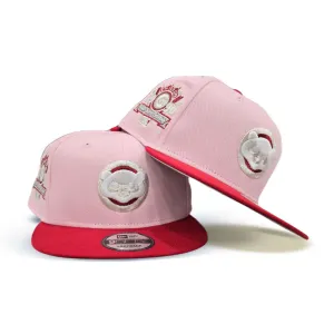 Pink Chicago Cubs Red Visor Gray Bottom 1990 All Star Game Side Patch "Valentines Day Collection" New Era 9Fifty Snapback