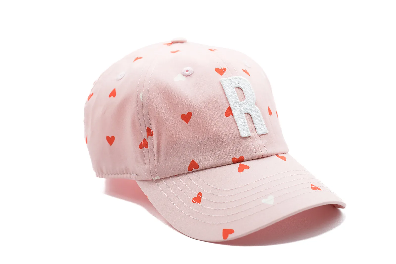 Pink Hearts Letter Baseball Hat