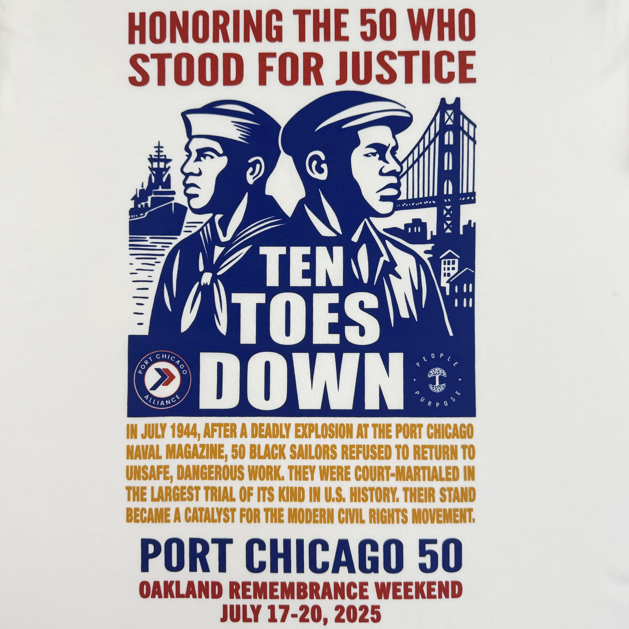 Port Chicago 50 Tee