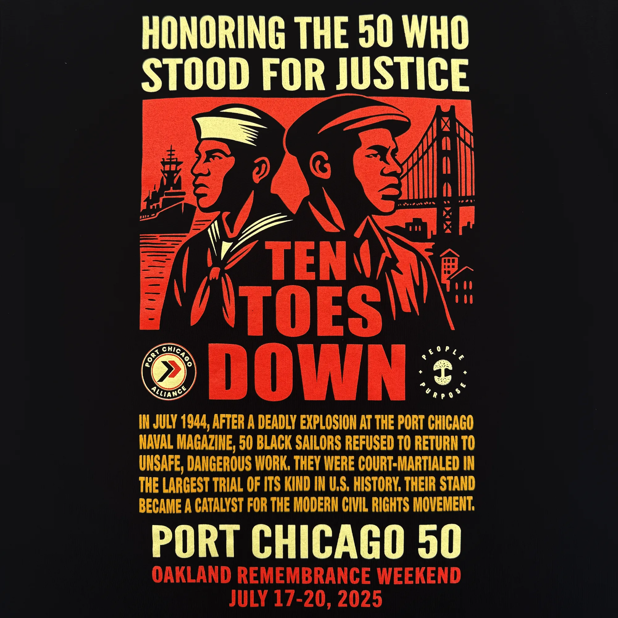 Port Chicago 50 Tee