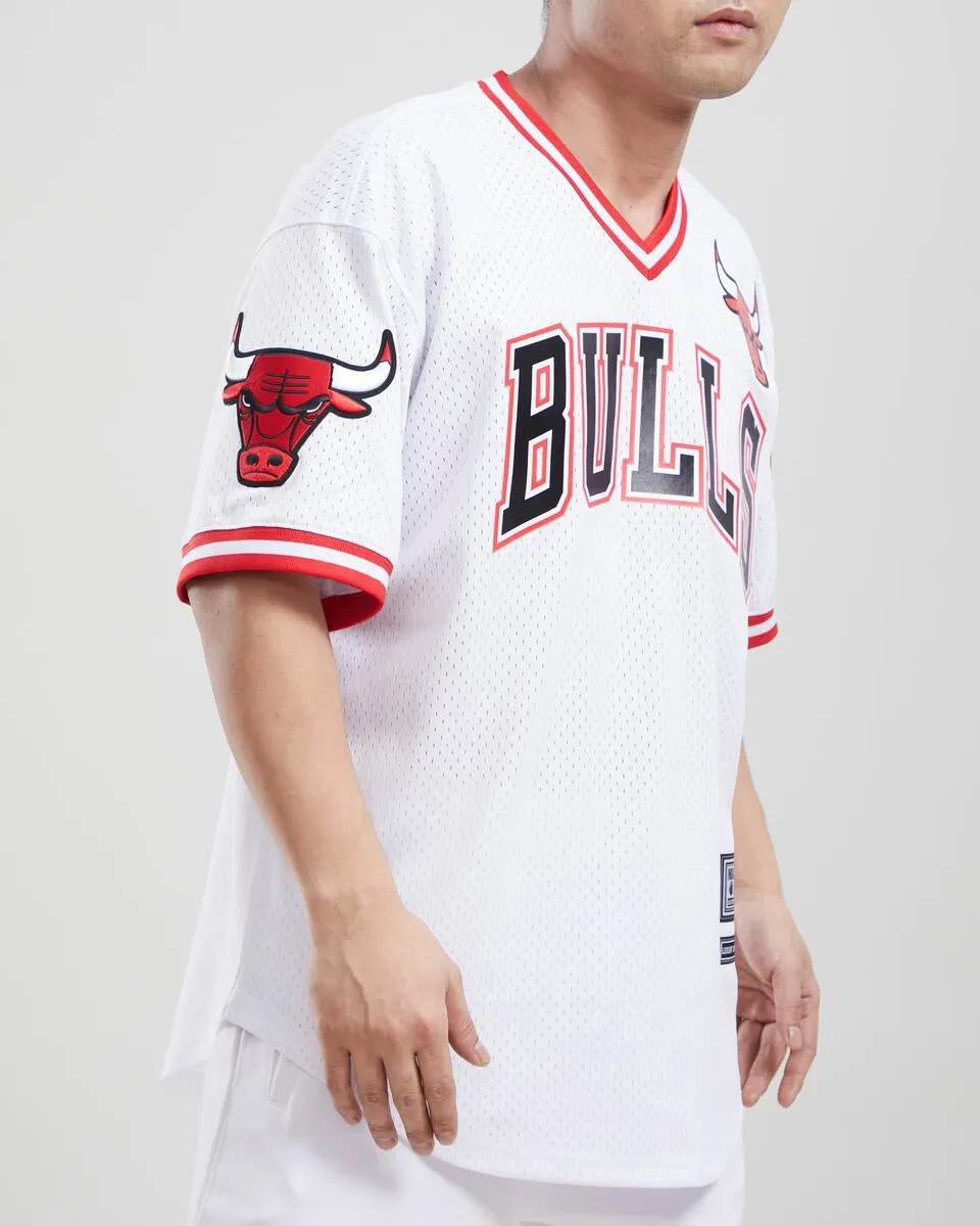 Pro Standard V-Neck Chicago Bulls White Mesh Jersey