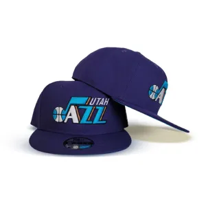 Purple Utah Jazz Tarquish Bottom New Era 9Fifty Snapback