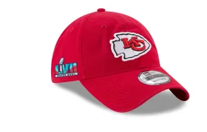 Red Kansas City Chiefs New Era Super Bowl LVII Side Patch 9Twenty Adjustable