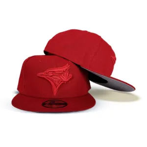 Red Toronto Blue Jays Gray Bottom New Era 9Fifty Snapback