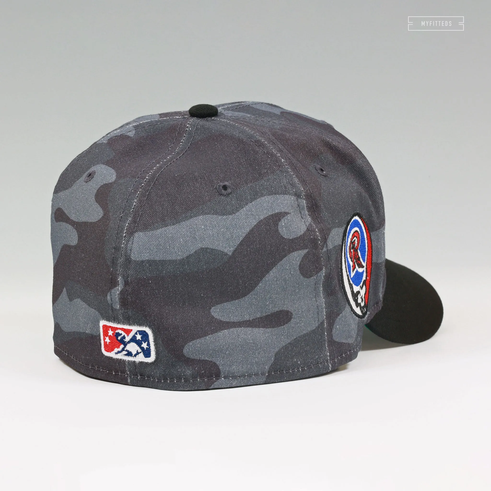 ROCHESTER RED WINGS X GRATEFUL DEAD THEME NIGHT GRUNGE CAMO NEW ERA FITTED CAP
