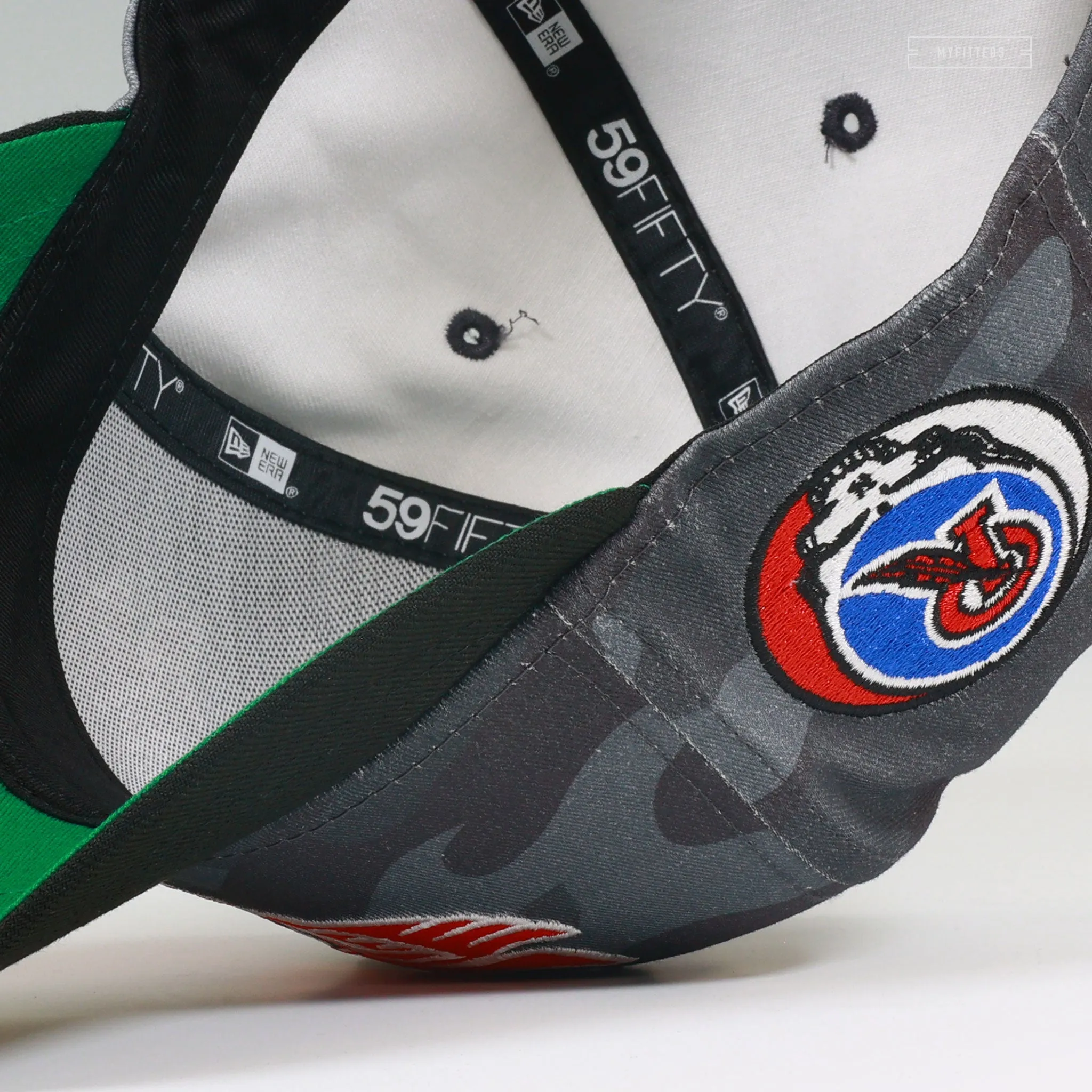 ROCHESTER RED WINGS X GRATEFUL DEAD THEME NIGHT GRUNGE CAMO NEW ERA FITTED CAP