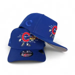 Royal Blue Chicago Cubs Curved Brim Gray Bottom Cartoon Pack New Era 9Fifty A-Frame Snapback