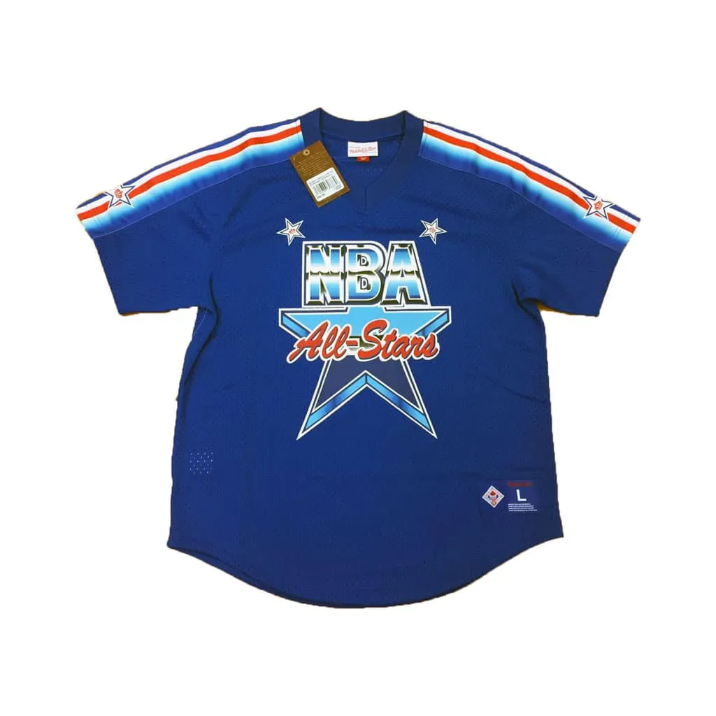 Royal Blue NBA All Star Mitchell & Ness 1991 Mesh V-Neck Jersey