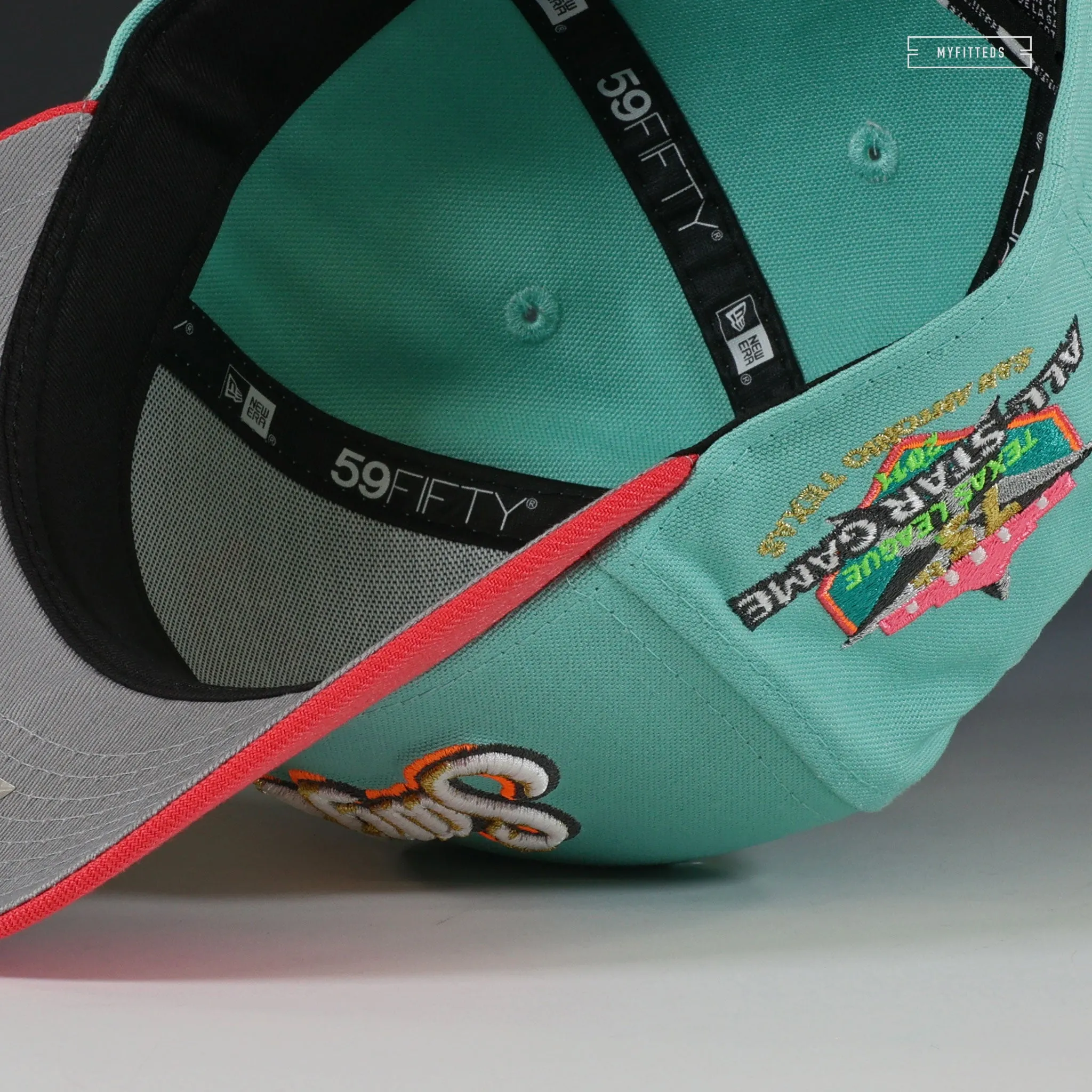 SAN ANTONIO MISSIONS THE WOLFF 75TH TEXAS LEAGUE ASG 1996 SPURS NEW ERA FITTED CAP