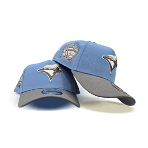 Sky Blue Toronto Blue Jays Gray Curved Brim Gray Bottom 40th Season Side Patch New Era 9Forty Snapback