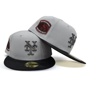 Snow Gray New York Mets Black Camo Visor Brick Red Bottom 1969 World Series Side Patch New Era 59Fifty Fitted
