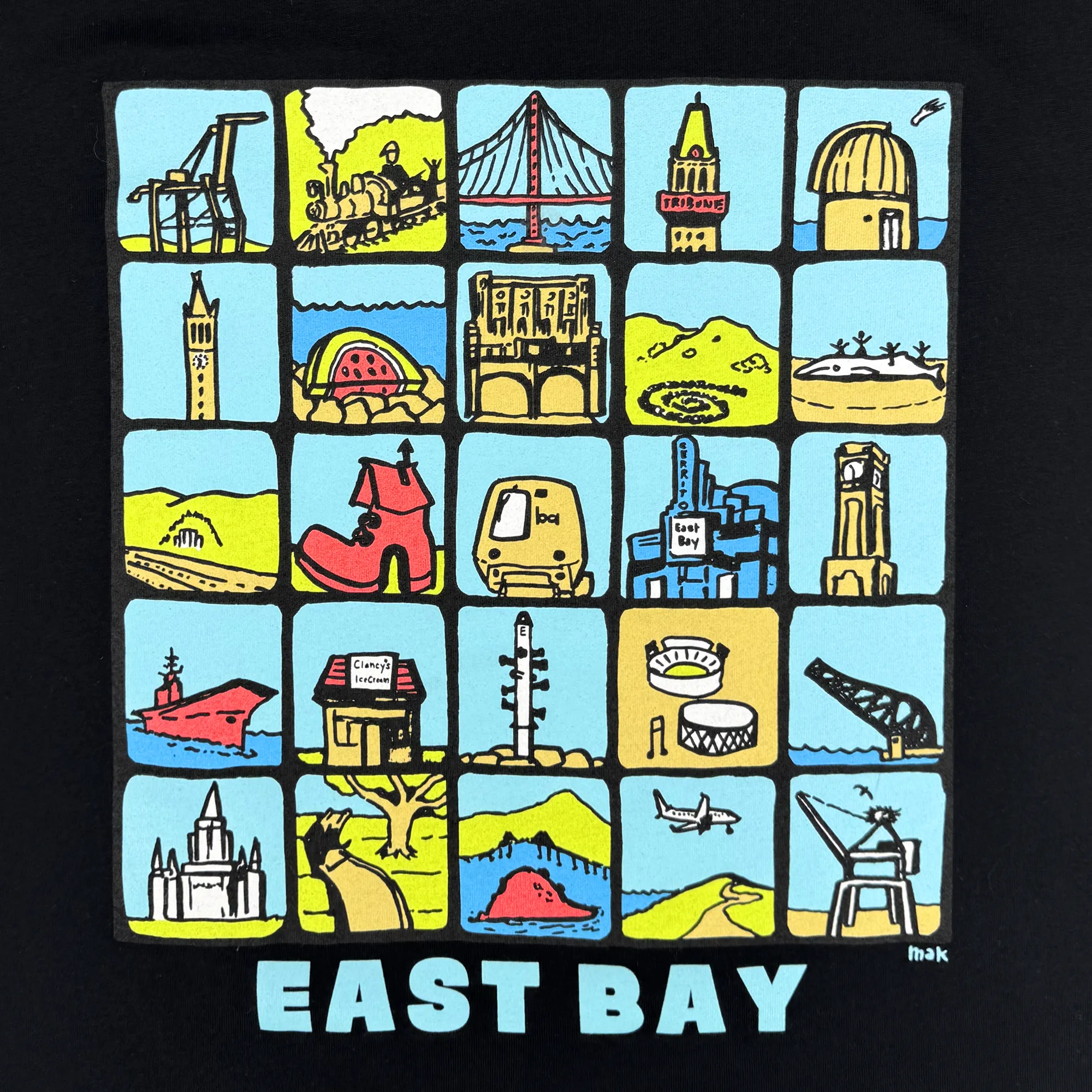 Toddler East Bay Landmark Tee