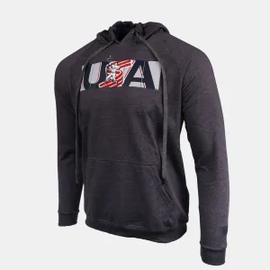 USA x Baseballism Grey Outfield Fence Hoodie