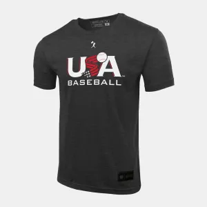 USA x Baseballism Grey Traditional Tee