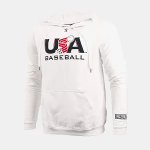 USA x Baseballism White Traditional Hoodie