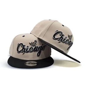 Vegas Gold Chicago White Sox Black Visor Gray Bottom City Art New Era 9Fifty Snapback