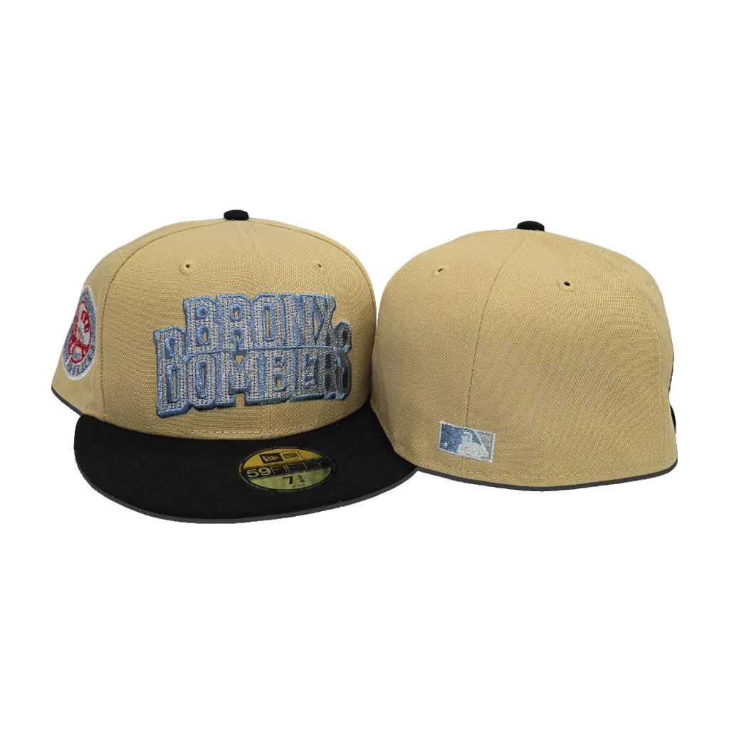 Vegas Gold New York Yankees Bronx Bomers Black Visor Gray Bottom 1949 World Series Side Patch New Era 59Fifty Fitted