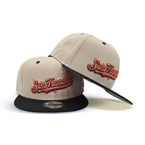 Vegas Gold San Francisco Giants Black Visor Gray Bottom City Art New Era 9Fifty Snapback