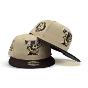 Vegas Gold Toronto Blue Jays Brown Visor Gray Bottom 30th Anniversary Side Patch New Era 9Fifty Snapback