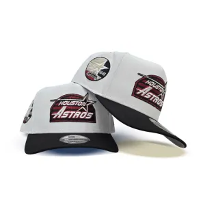White Houston Astros Black Curved Brim Gray Bottom 35 Great Years Side Patch New Era 9Fifty A-Frame Snapback