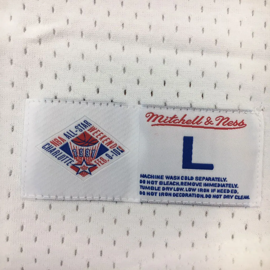 White NBA All Star Mitchell & Ness 1991 Mesh V-Neck Jersey